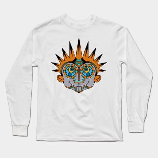 Mecha cyborg calvin and hobbes unique eyes Long Sleeve T-Shirt